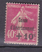 N° 266 Au Profit De La Caisse D'armotissement +10c Sur 40c Rose: Timbre Neuf Sans Charnière Gomme D'origine - 1927-31 Caisse D'Amortissement