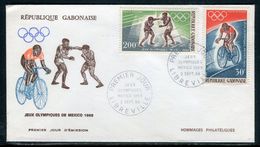 Gabon - FDC En 1968 , Jeux Olympiques De Mexico - Ref S23 - Gabón (1960-...)