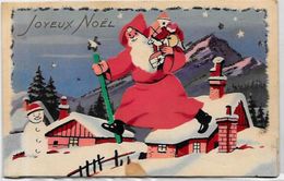 CPA Père Noël écrite En Relief - Santa Claus