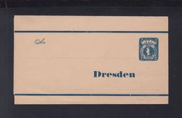 Dt. Reich Privatpost Dresden Streifband Ungebraucht - Private & Local Mails