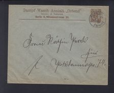 Dt. Reich Privatpost Berlin Umschlag Dampf-Wasch-Anstalt Ostend - Privatpost