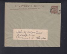 Dt. Reich Privatpost Berlin Umschlag Dumstrey & Jungck - Private & Local Mails