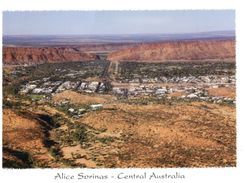 (571) Australia - (with Stamp At Back Of Card) NT - Alice Springs - Alice Springs