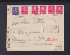 Romania Registered Cover 1941 Bran To Germany Censor - Covers & Documents