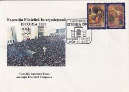 TIMISOARA DURING 1989 REVOLUTION, SPECIAL COVER, 2007, ROMANIA - Cartas & Documentos