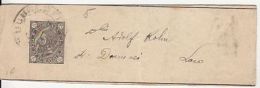 KING CHARLES 1ST, NEWSPAPER WRAPPING STATIONERY, ENTIER POSTAL, 1894, ROMANIA - Storia Postale