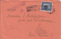 PUTNA MONASTERY-BUKOVINA, CENSORED GIURGIU NR 9, WW2, STAMP ON COVER, 1941, ROMANIA - Covers & Documents