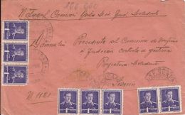 KING MICHAEL, STAMPS ON REGISTERED COVER, 1942, ROMANIA - Lettres & Documents