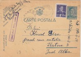 KING MICHAEL, CENSORED TIMISOARA NR 12, WW2, PC STATIONERY, ENTIER POSTAL, 1942, ROMANIA - Cartas & Documentos
