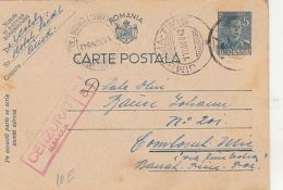KING MICHAEL, CENSORED ALBA IULIA NR 8, WW2, PC STATIONERY, ENTIER POSTAL, 1942, ROMANIA - Briefe U. Dokumente