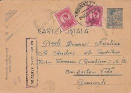KING MICHAEL, CENSORED SIBIU NR 30, WW2, PC STATIONERY, ENTIER POSTAL, 1944, ROMANIA - Cartas & Documentos