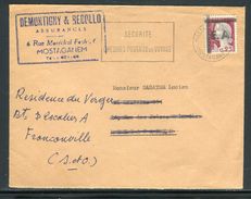 Algérie - Surcharge Locale De Mostaganem Sur Enveloppe Commerciale Pour La France En 1962 - Ref S78 - Algeria (1962-...)