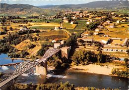 07-VALLON-PONT-D'ARC- LE PONT DE SALAVAS SUR L'ARDECHE , LE CENTRE DE PLEIN AIR ET VALLON - Vallon Pont D'Arc