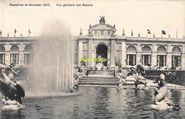 CPA  EXPOSITION UNIVERSELLE DE BRUXELLES 1910  VUE GENERALE DES BASSINS - Expositions Universelles