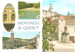 82 - Montaigu-de-Quercy - Multivues (4) : Village, église, Lac... - éd. Cely - Michel Pendaries N° 10300 (circ. 1999) - Montaigu De Quercy