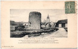 28 ILLIERS - La Tour Du Chateau Et L'église  (Recto/Verso) - Illiers-Combray