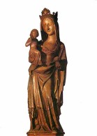 Art - Art Religieux - Bordeaux - Statue De Notre Dame Dans La Nef De La Cathédrale St André - Voir Scans Recto-Verso - Tableaux, Vitraux Et Statues
