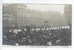 Carte - Photo -  CPA - 75 - Paris - Obsèques - Cardinal Richard - 1908 - Cortège - Parvis - Notre-Dame - Funerali