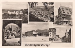 Geislingen An Der Steige, Multi-views Street Scenes, Castle, C1950s Vintage Postcard - Geislingen