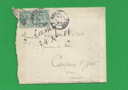 Lettre N° 111 Obl Paris - 1877-1920: Periodo Semi Moderno