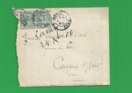 Lettre N° 111 Obl Paris - 1877-1920: Semi Modern Period