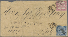 Br Baden - Marken Und Briefe: 1862, Wappen 6 Kr. Blau, Linierte Hintergrund Zusammen Mit 3 Kr. Rosa, We - Other & Unclassified