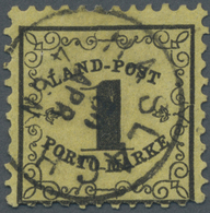 O Baden - Landpostmarken: 1862, 1 Kr. Schwarz Auf Dünnem Papier, Sauber Gestempelt Mit EKr. "HASLACH", - Other & Unclassified