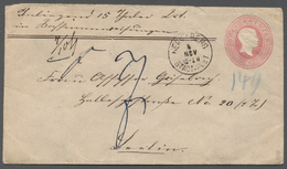 GA Baden - Ganzsachen: 1866, 3 Kr. Blaßrosa, Kabinett-GS-Umschlag (Klappe Kleine Öffnungsmängel) Als We - Other & Unclassified