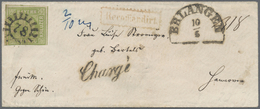 Br Bayern - Marken Und Briefe: 1851, Quadratausgabe 9 Kr. Maigrün, Type III (unten Knapp, Sonst Breitra - Other & Unclassified