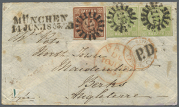 Br Bayern - Marken Und Briefe: 1953, Sehr Seltene 24 Kr. Frankatur Nach England: Seidenpapier-Briefumsc - Other & Unclassified