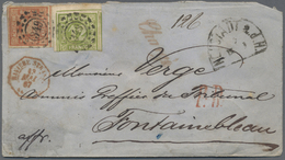 Br Bayern - Marken Und Briefe: 1862, 18 Kr. Orangerot (Spätauflage) Zusammen Mit 12 Kr. Gelbgrün Je Mit - Altri & Non Classificati