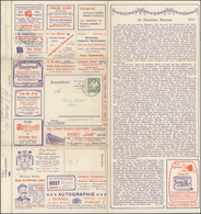 GA Bayern - Marken Und Briefe: 1908, Toller Ganzsachen-Kartenbrief Mit VIEL WERBUNG, In München Gelaufe - Autres & Non Classés