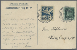 Bayern - Marken Und Briefe: 1912, Flugpostmarke BAEC Mit 5 Pf. Luitpold Und FLUGPOST / MÜNCHEN / 22. - Autres & Non Classés