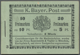 ** Bayern - Markenheftchen: 1911/1912, Markenheftchen Mit Allen Zwischenblättern Und 1x HBl 1 (R56) + 4 - Altri & Non Classificati