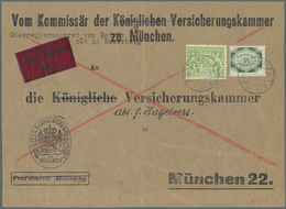 Br Bayern - Dienstmarken: 1920, 1 1/4 Mark Dienst Abschied Mit 5 Pf. Dienst Wappen Auf Vorderseite Eine - Other & Unclassified