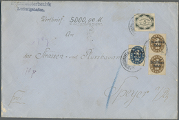 Br Bayern - Dienstmarken: 1920, Bayern, Dienst-Abschiedsausgabe, 5 Mark Grünschwarz Sowie 1920, Deutsch - Other & Unclassified