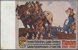 GA/Br Bayern - Besonderheiten: 1904/1912, OKTOBERFEST MÜNCHEN, Neun Verschiedene Karten, Dabei 2 Privatpos - Autres & Non Classés