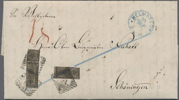 Br Braunschweig - Marken Und Briefe: 1860, Brief Mit Taxrötel Frankiert Mit 3/4 Und 2/4 Krone Und Entwe - Braunschweig