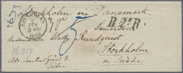 Br Hamburg - Vorphilatelie: 1858, Damen-Couvert Von "BRUXELLES 5 FEVR 1858" über Hamburg Und Dänemark N - [Voorlopers
