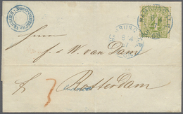 Br Hamburg - Marken Und Briefe: 1867. Envelope Addressed To Holland Bearing Hamburg Yvert 18, 4s Green - Hamburg (Amburgo)