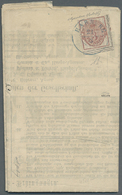 Br Hannover - Marken Und Briefe: 1856/57, 3 Pfennige/½ Sgr. Mit Grauschwarzem Netzwerk Aus Der Rechten - Hanovre
