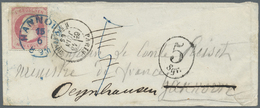 Br Hannover - Marken Und Briefe: 1864/65, Kleinformatiger Weißer Luxusbrief, Unfrankiert, In "PARIS 13/ - Hanover