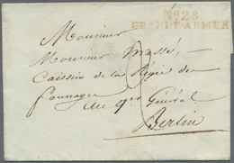 Br Hannover - Französische Armeepost: 1808, "No.28 GRANDE-ARMÉE", Roter L2 Recht Klar Auf Briefhülle Mi - Hanover