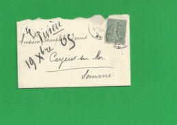 Lettre N° 129 Obl Douai - 1877-1920: Période Semi Moderne