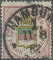 O Helgoland - Stempel: "HAMBURG 1. 11 8 82" Grösserer K1 Mit Sternchen Auf 1876, 20 Pf./2 ½ P. (stärke - Heligoland