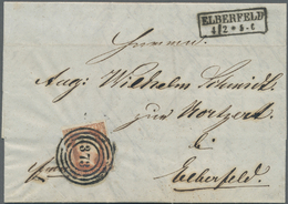 Br Preußen - Marken Und Briefe: 1850, ½ Sgr. Lebhaftorange Allseits Vollrandig Mit Nr.-St. "343" Und Ne - Other & Unclassified