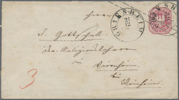Br Preußen - Marken Und Briefe: 1867, 3 Kreuzer Rot Ganzsachenumschlag Entwertet Mit T&T-K2 "GRIESHEIM" - Other & Unclassified