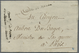 Br Preußen - Französische Armeepost: 1795, "ARM. SAMBRE ET MEUSE", Schwarzer L1 Etwas Undeutlich Auf Fa - Prephilately