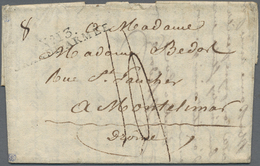 Br Preußen - Französische Armeepost: 1808, "No. 13. GRANDE ARMEE" (Erfurt?), Schwarzer L2 Recht Klar Au - Prephilately