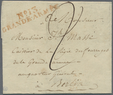 Br Preußen - Französische Armeepost: 1808, "No. 13. GRANDE ARMEE", Roter L2 Klar Auf Faltbriefhülle (in - Prephilately